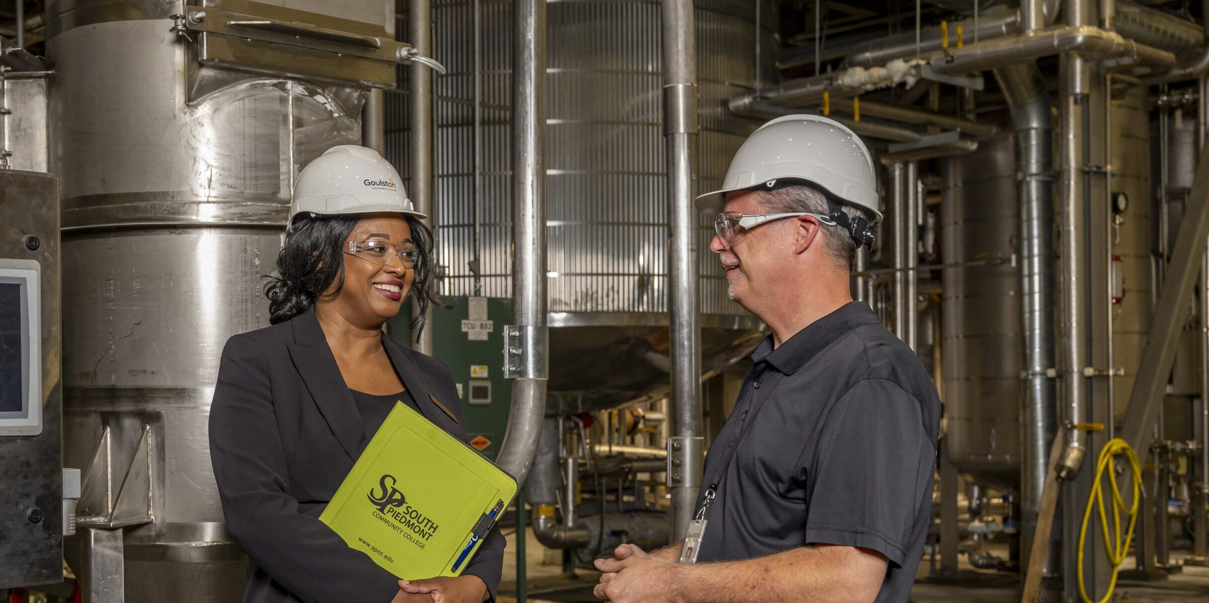 Business & Workforce Solutions member with an employee.