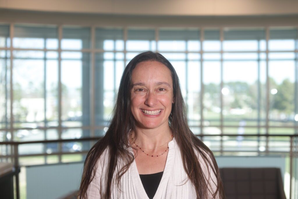 Photo of Community Spanish Interpreter instructor Natalie Korda at South Piedmont's Main building.