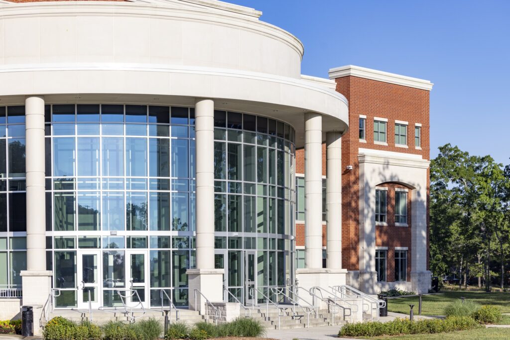 Frontal shot of OCH main building from left side.