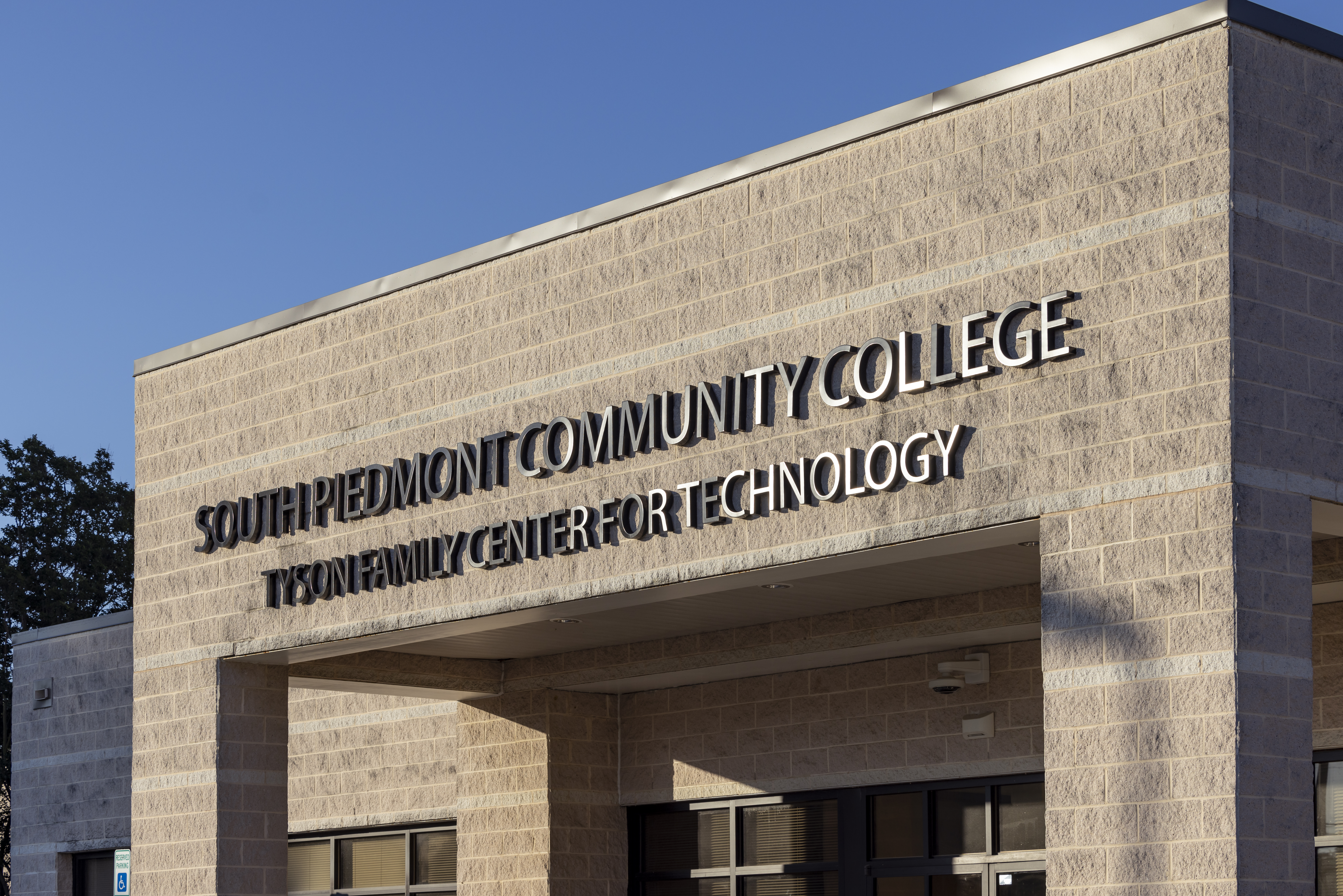 Exterior of South Piedmont's Tyson Family Center for Technology.