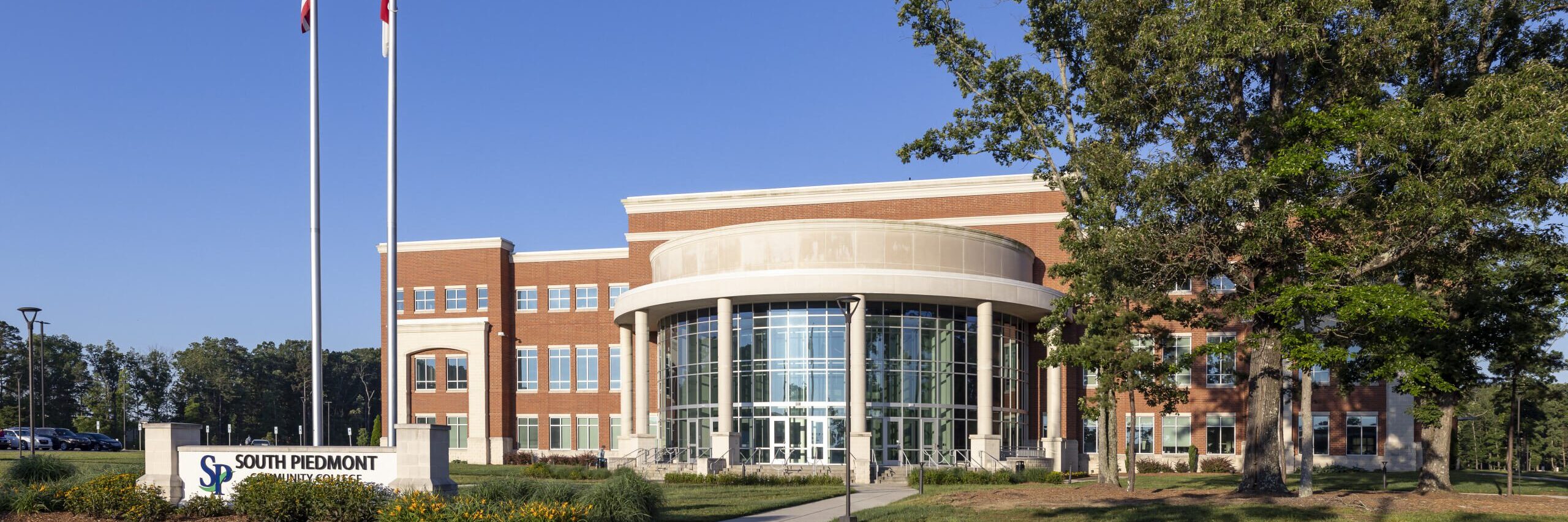 Wide shot of South Piedmont campus from a distance