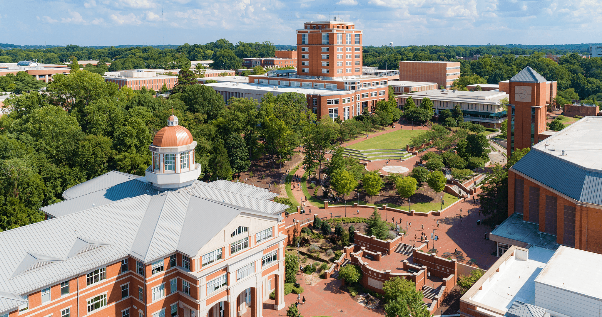 Aerial photo of UNC Charlotte.
