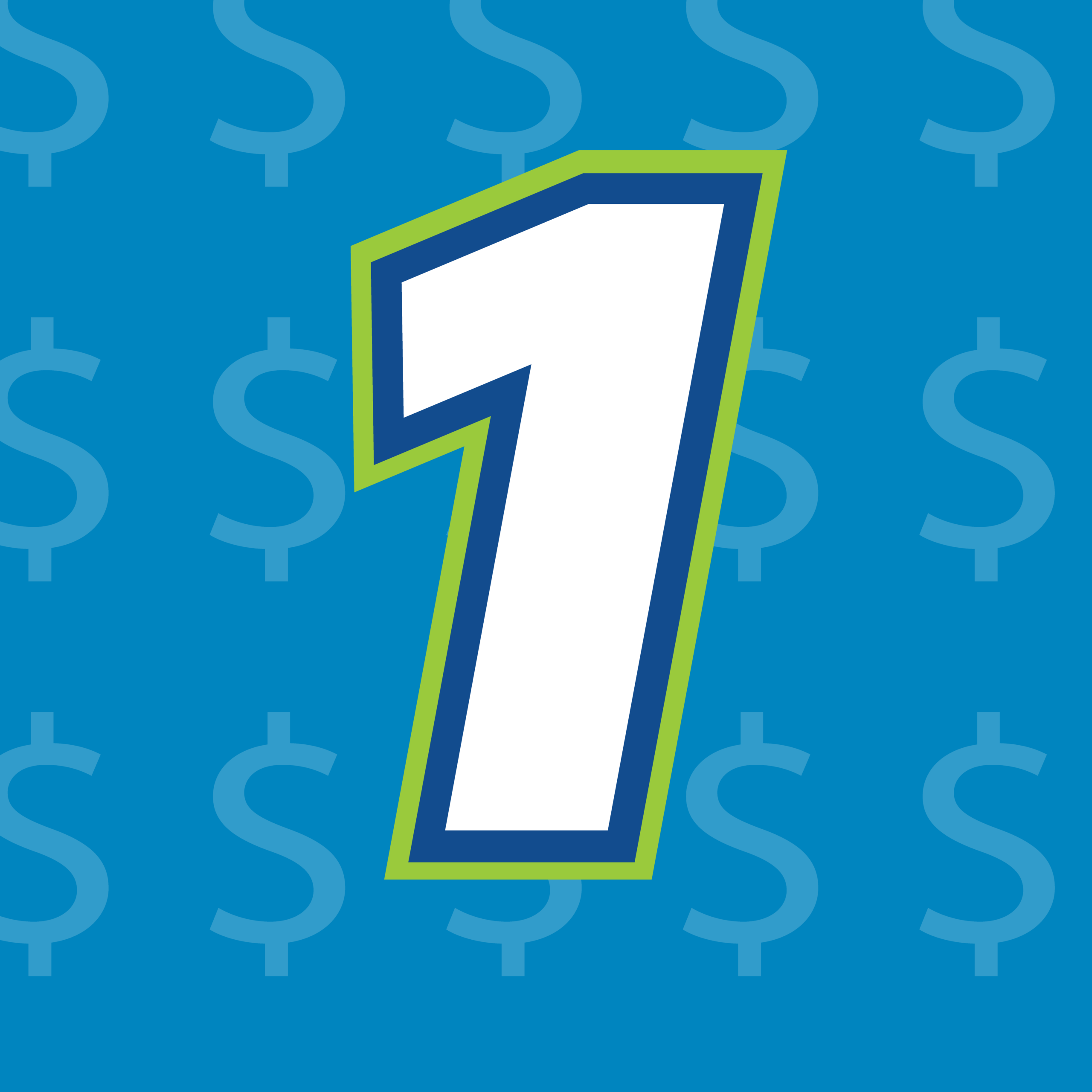 Graphic image of the number 1.