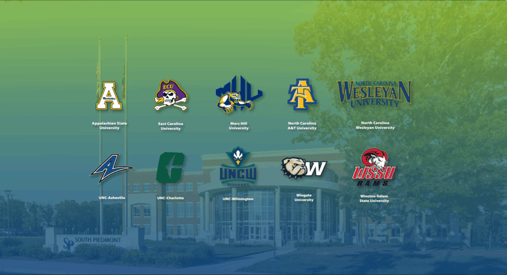Collection of transferable college logos.