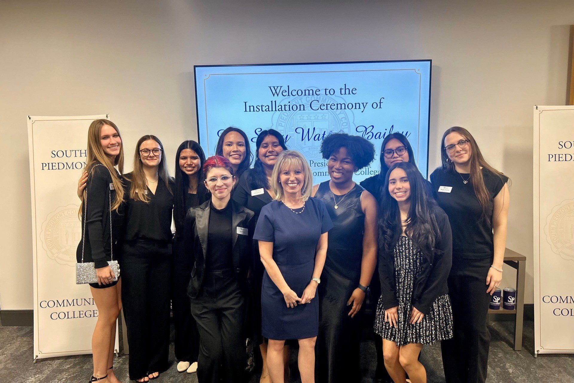 Group photo of South Piedmont Community College's Student Government Association members, 2025~2026.